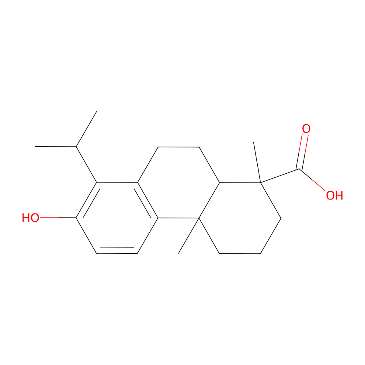 13-Hydroxy-14-(propan-2-yl)podocarpa-8,11,13-trien-15-oic acid molecular structure, CAS 2785-57-1