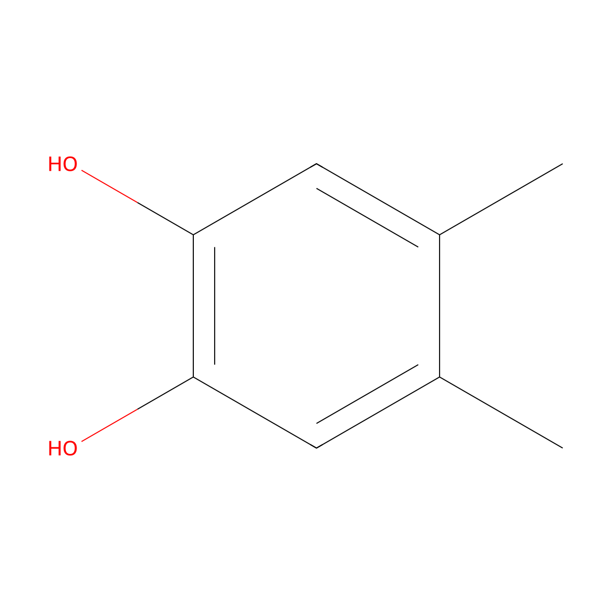 4,5-Dimethylbenzene-1,2-diol molecular structure, CAS 2785-74-2