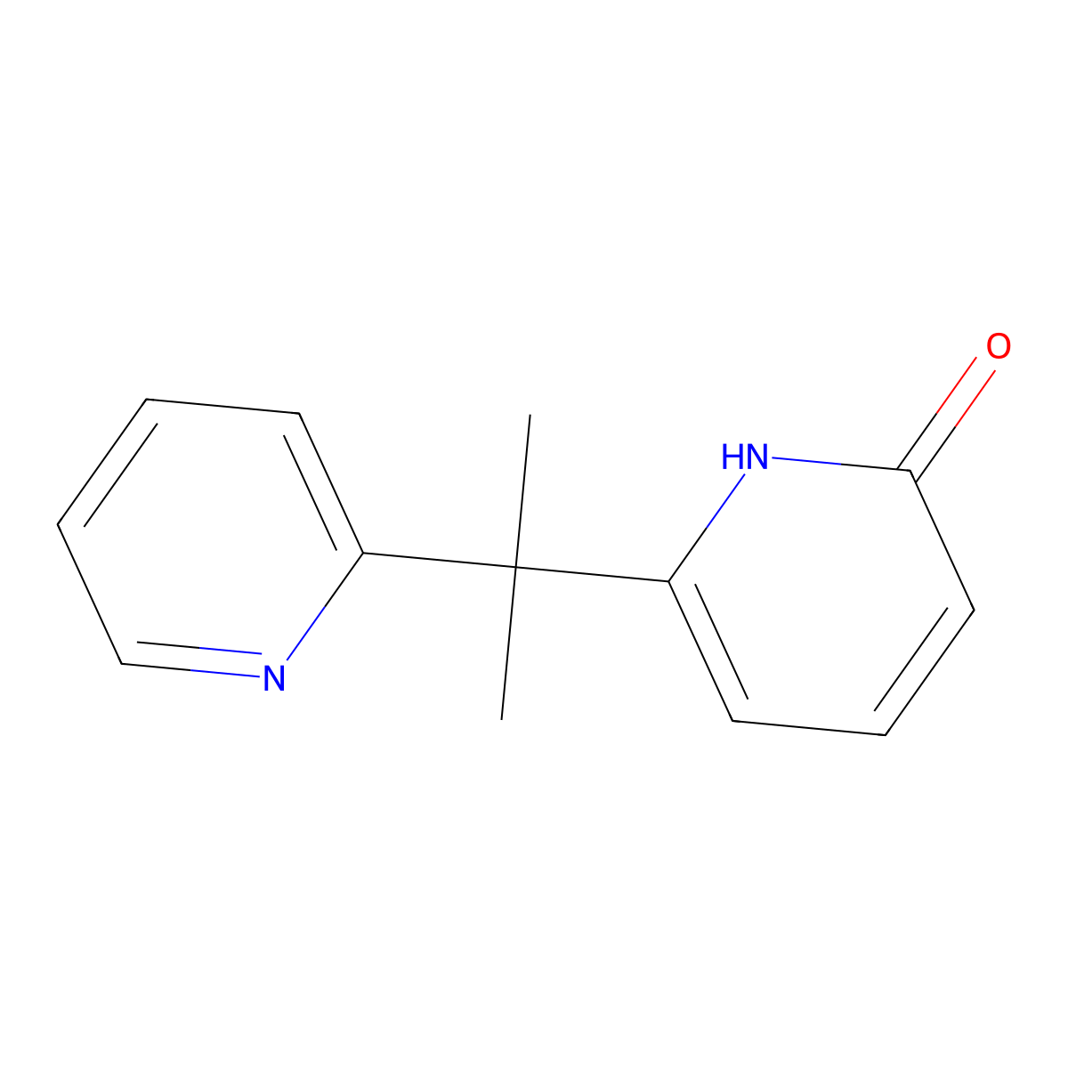 6-(2-(pyridin-2-yl)propan-2-yl)pyridin-2(1H)-one molecular structure, CAS 2785347-44-4