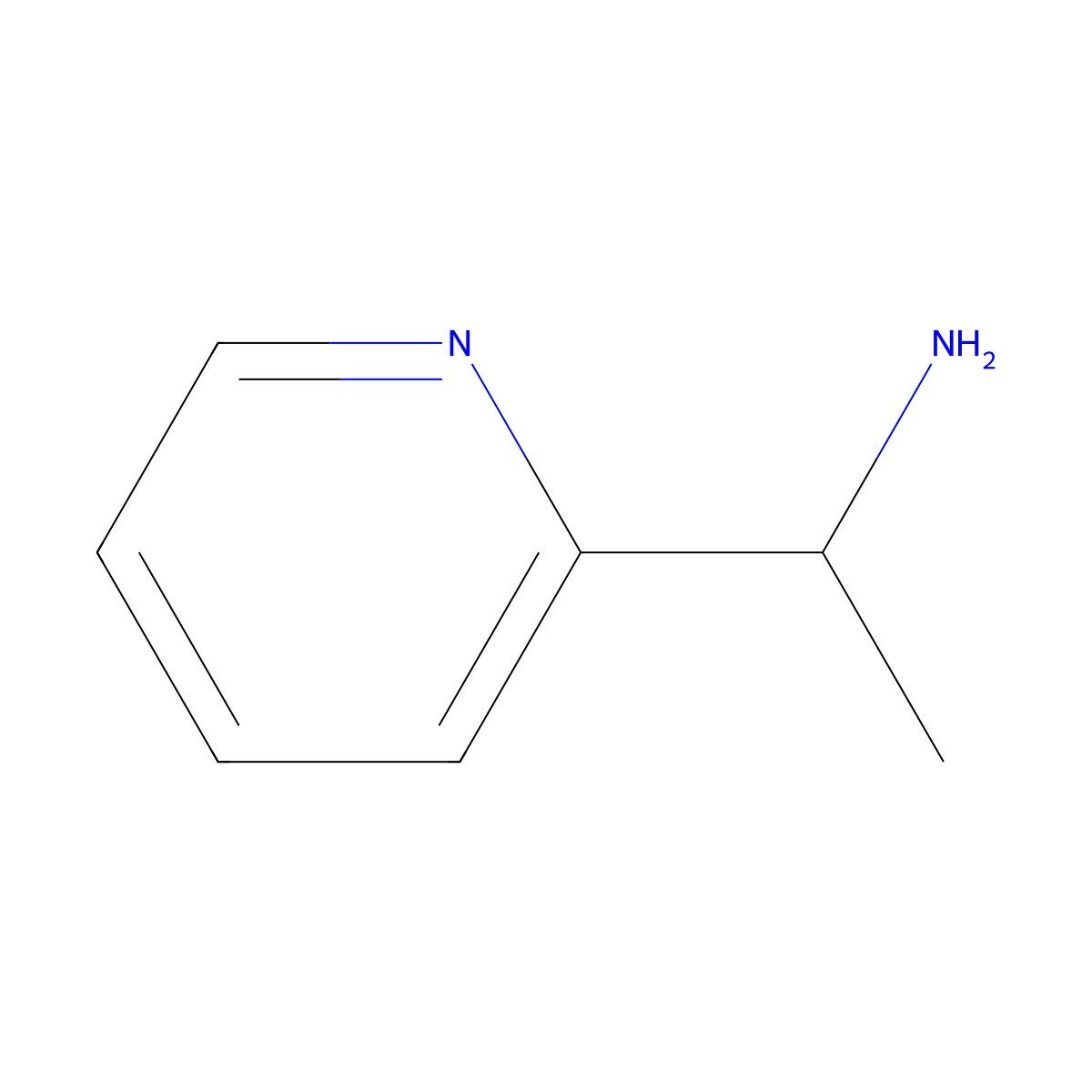 (1S)-1-(pyridin-2-yl)ethan-1-amine molecular structure, CAS 27854-90-6