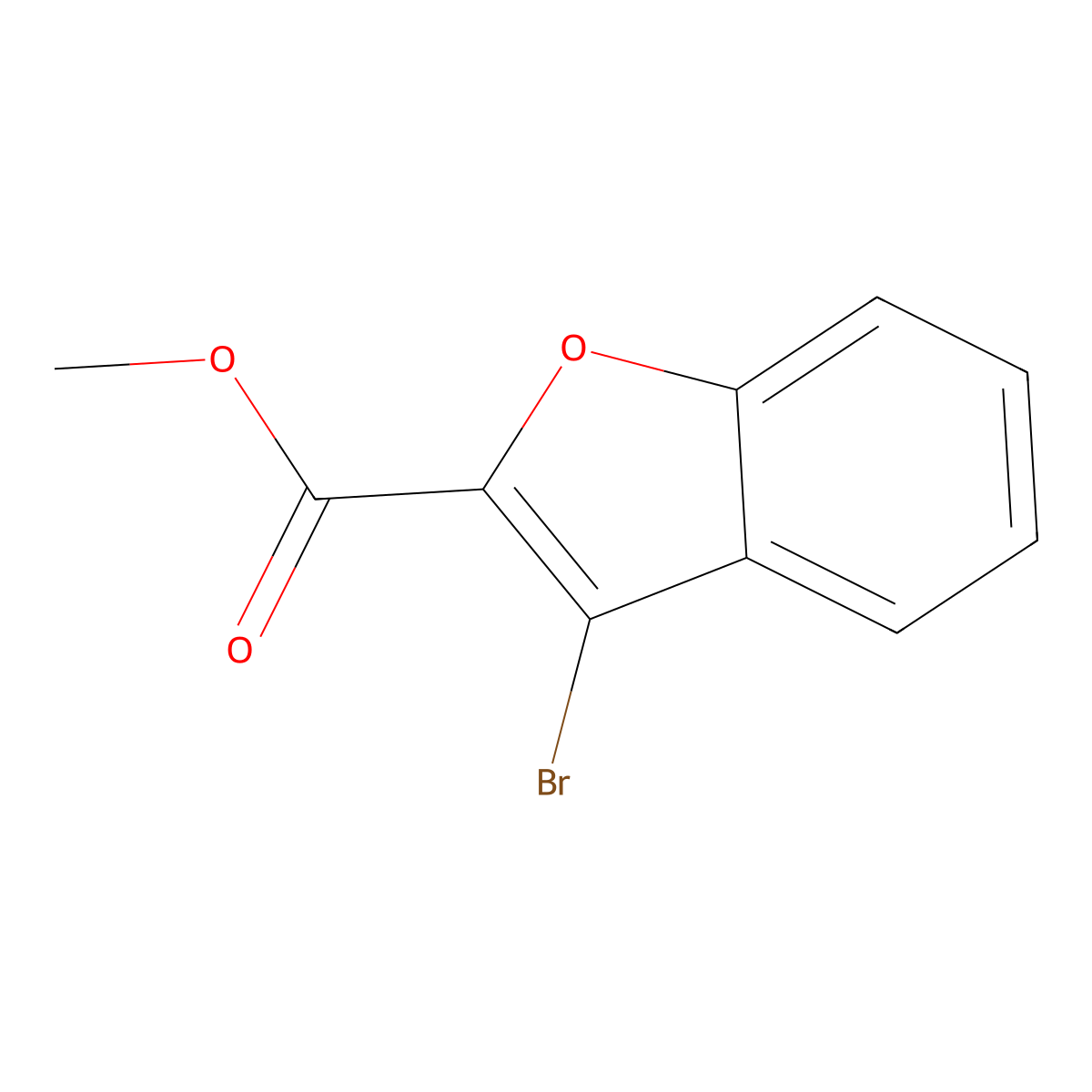 Methyl 3-bromobenzofuran-2-carboxylate molecular structure, CAS 2785426-45-9