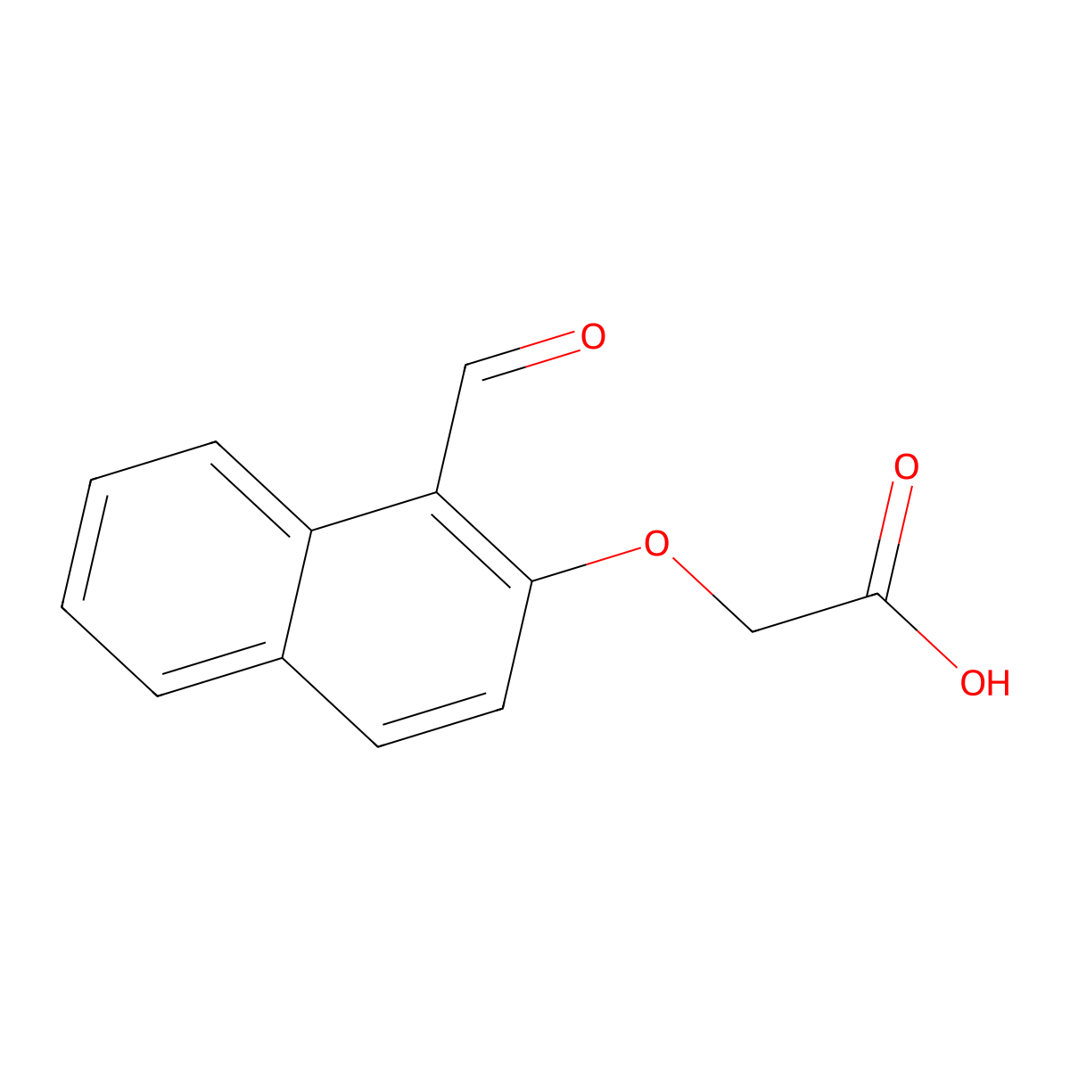 2-[(1-Formylnaphthalen-2-yl)oxy]acetic acid molecular structure, CAS 27855-91-0