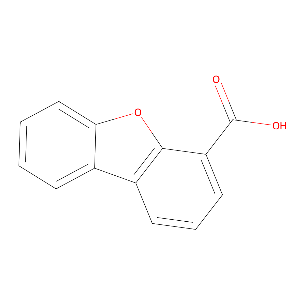 8-Oxatricyclo(7.4.0.0,2,7)trideca-1(9),2(7),3,5,10,12-hexaene-6-carboxylic acid molecular structure, CAS 2786-05-2