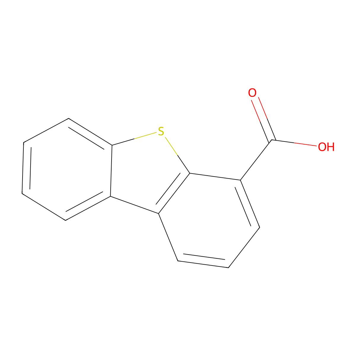 Dibenzothiophene-4-carboxylic acid molecular structure, CAS 2786-08-5