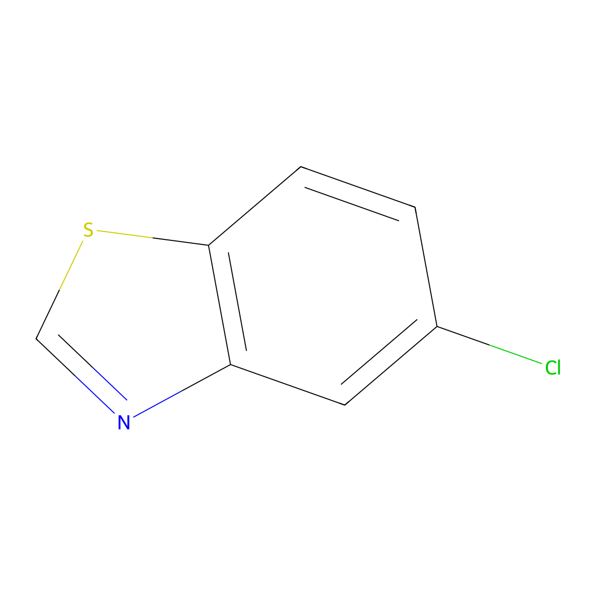 5-Chloro-1,3-benzothiazole molecular structure, CAS 2786-51-8