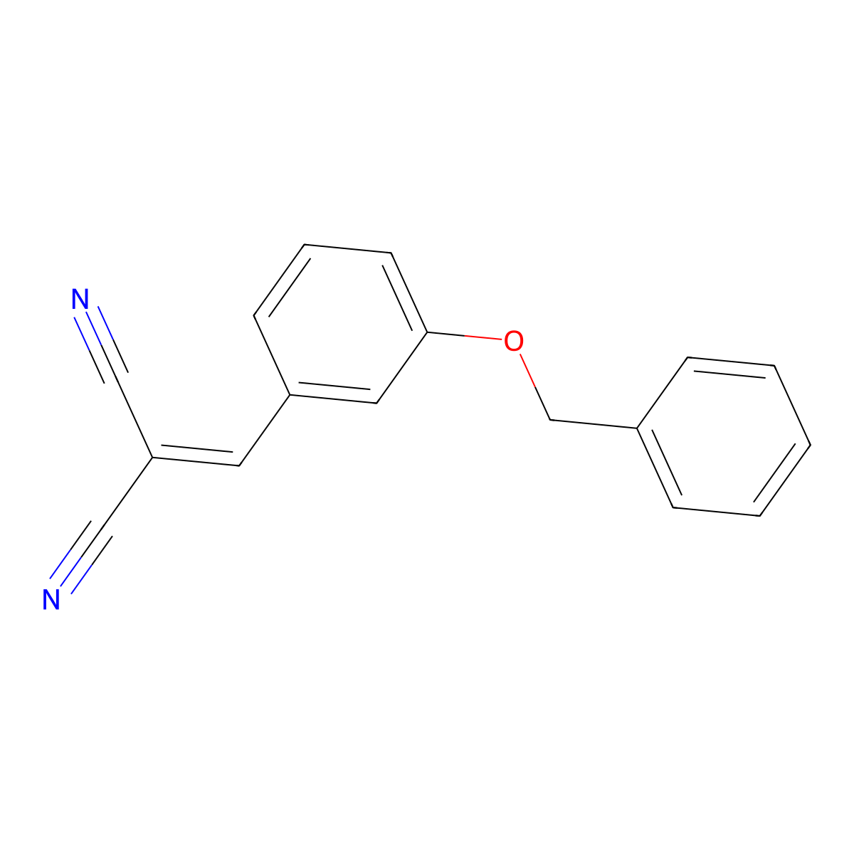 3-(Benzyloxy)benzylidenemalononitrile molecular structure, CAS 278609-50-0