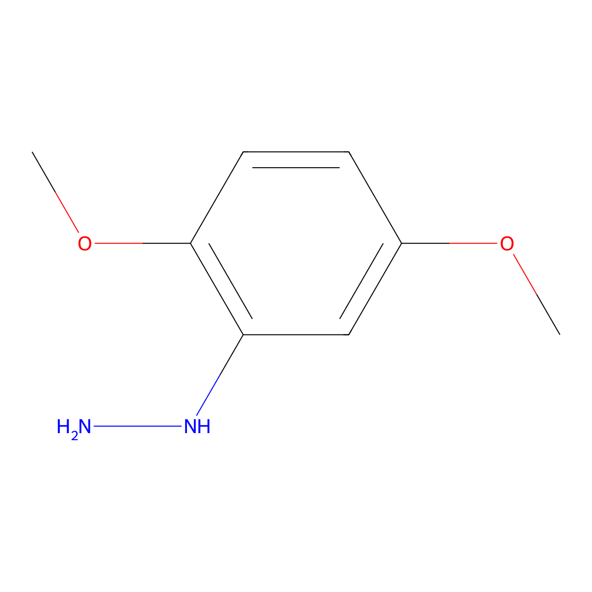 (2,5-Dimethoxyphenyl)hydrazine molecular structure, CAS 27861-53-6