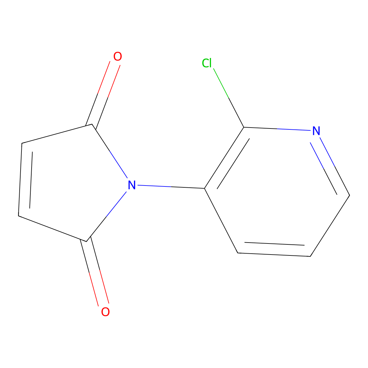1-(2-Chloropyridin-3-yl)-1H-pyrrole-2,5-dione molecular structure, CAS 278610-39-2