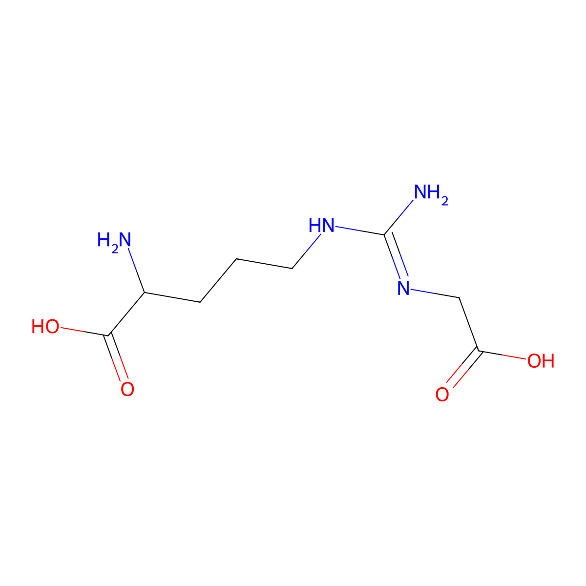 omega-(Carboxymethyl)arginine molecular structure, CAS 278610-96-1