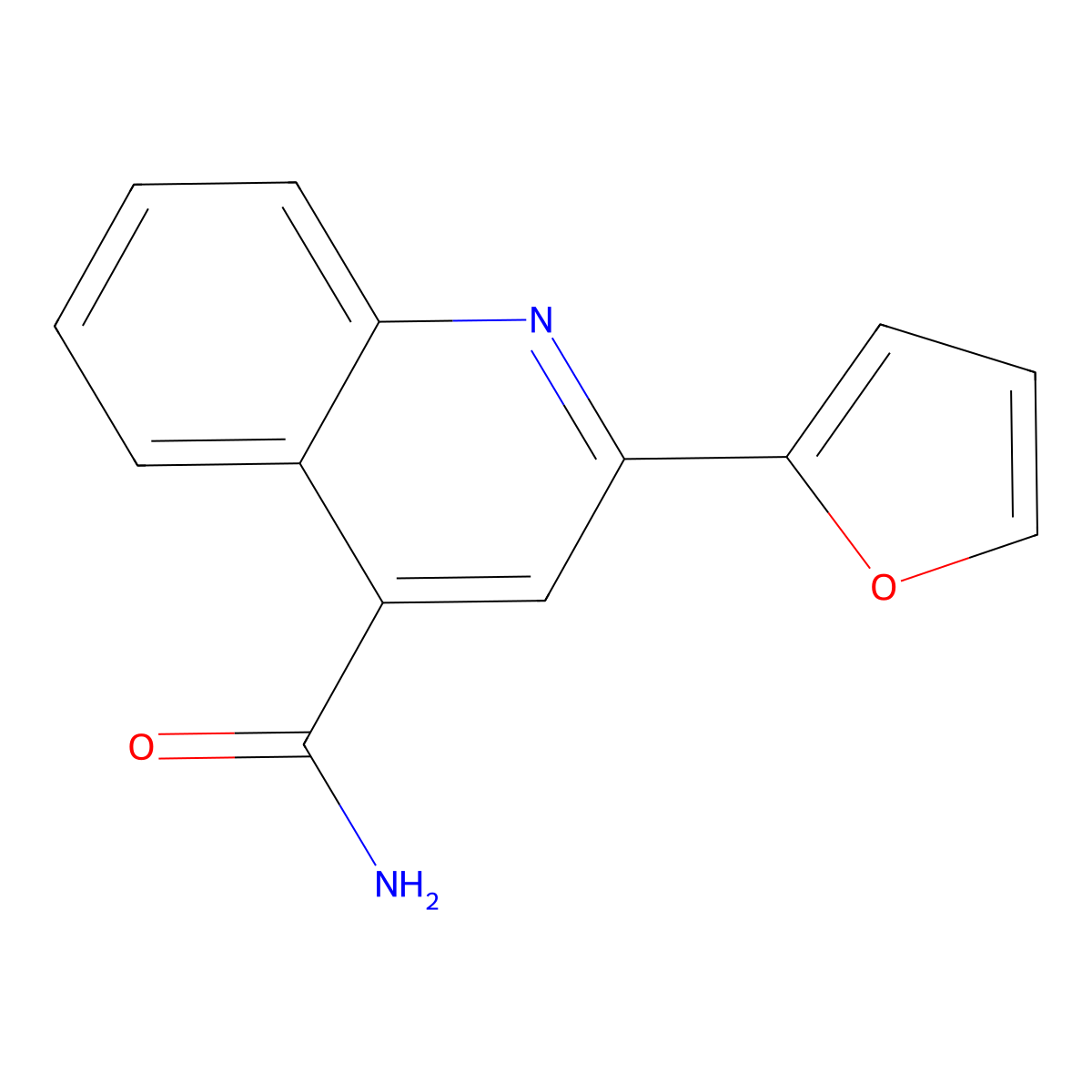 2-(Furan-2-yl)quinoline-4-carboxamide molecular structure, CAS 278611-54-4