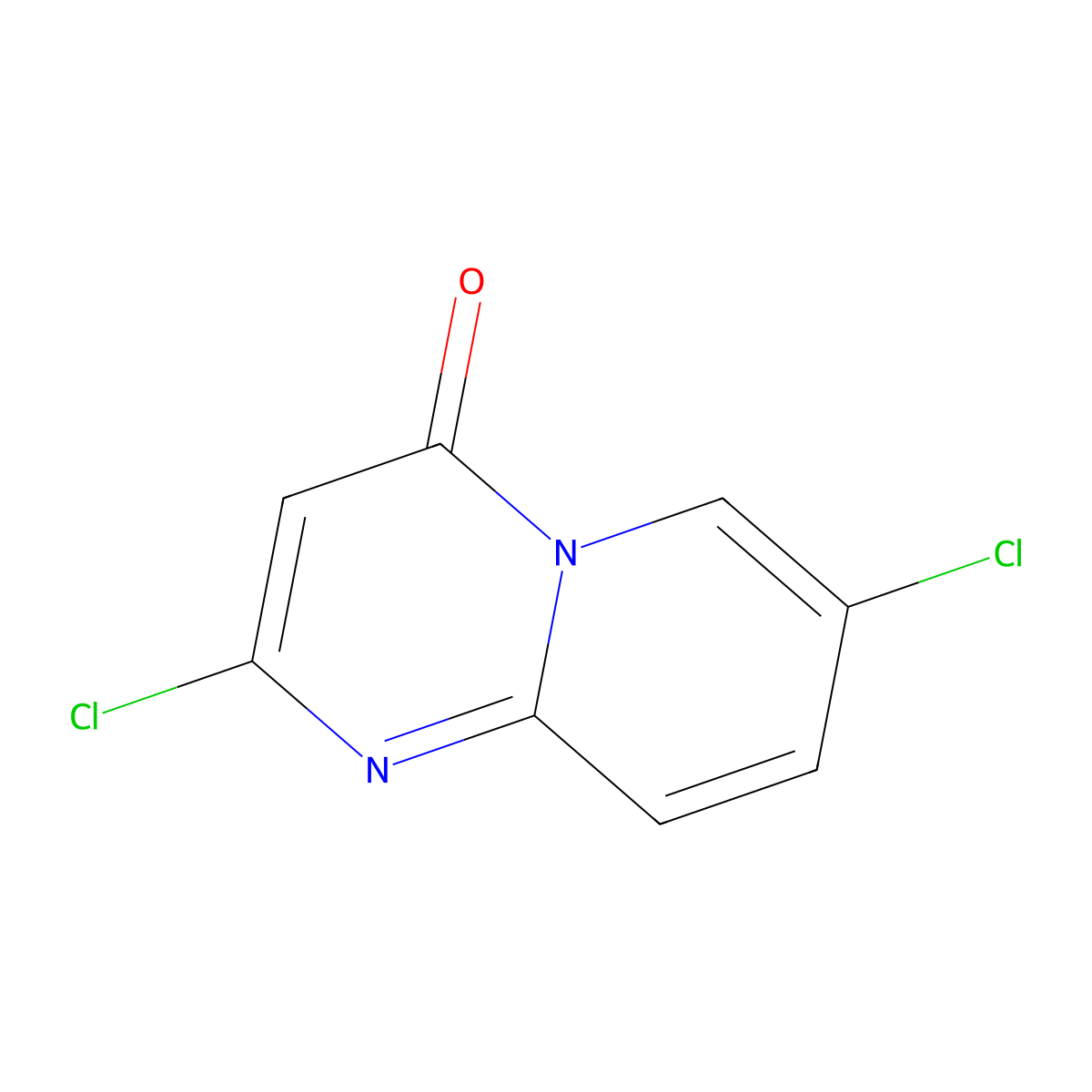2,7-dichloro-4H-pyrido(1,2-a)pyrimidin-4-one molecular structure, CAS 278614-91-8