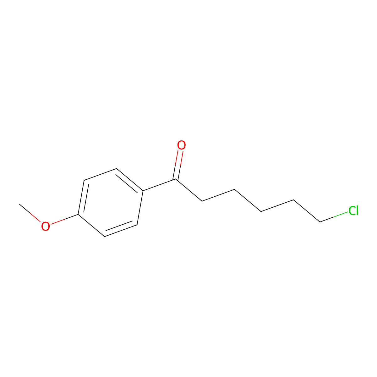 6-Chloro-1-(4-methoxyphenyl)-1-oxohexane molecular structure, CAS 278619-91-3