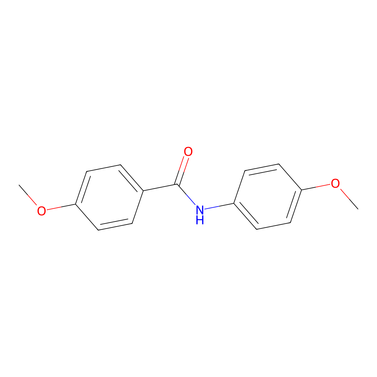 4-Methoxy-N-(4-methoxyphenyl)benzamide molecular structure, CAS 27865-44-7