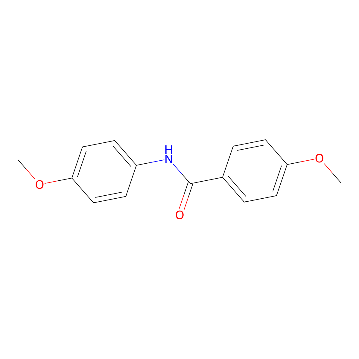 4-Methoxy-N-(4-methoxyphenyl)benzamide molecular structure, CAS 27865-44-7