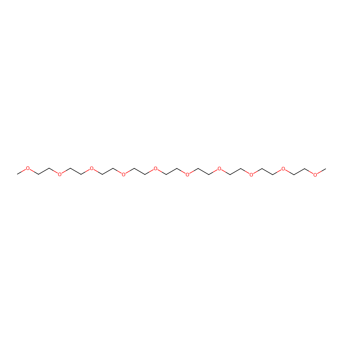 2,5,8,11,14,17,20,23,26,29-Decaoxatriacontane molecular structure, CAS 27867-19-2
