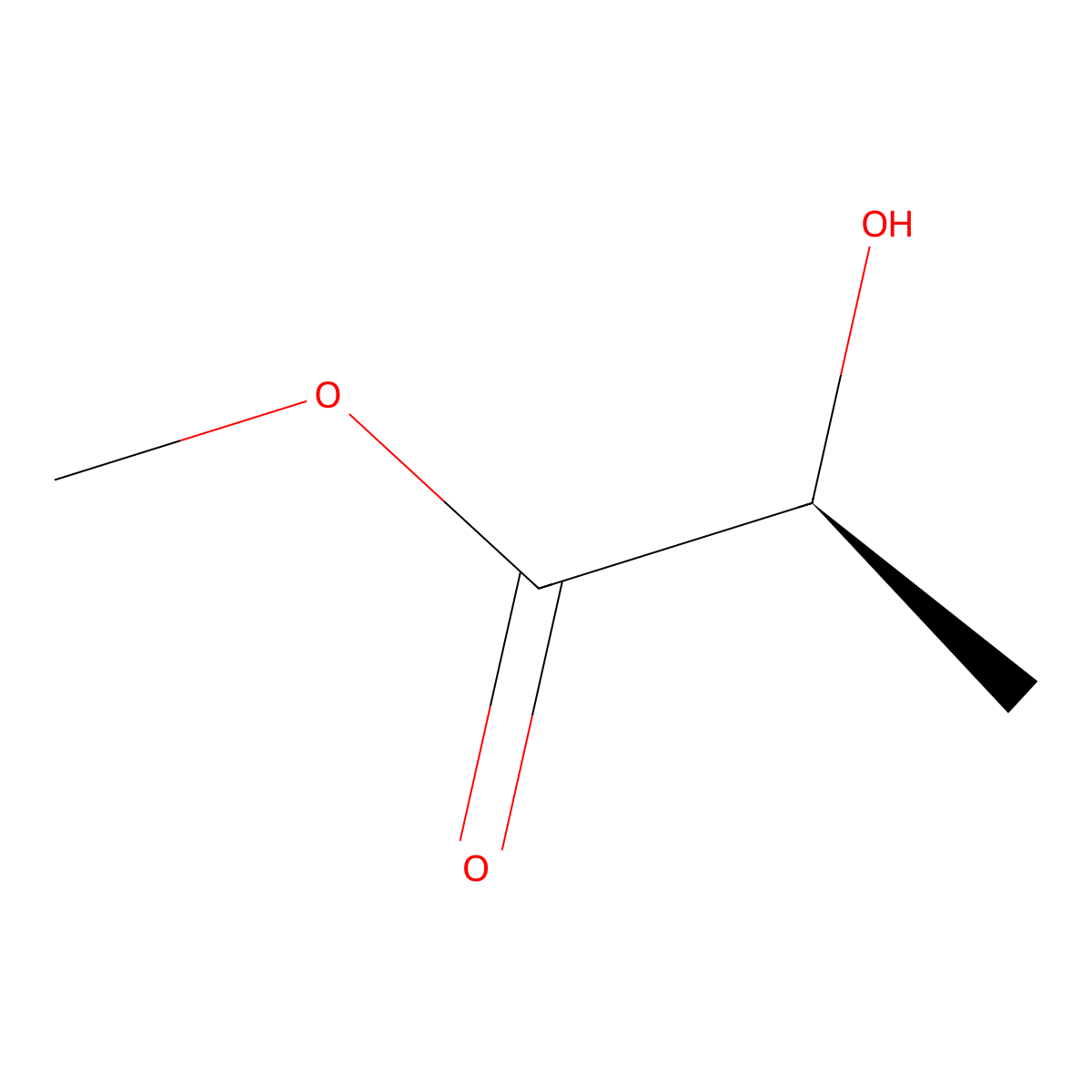 methyl (S)-lactate molecular structure, CAS 27871-49-4
