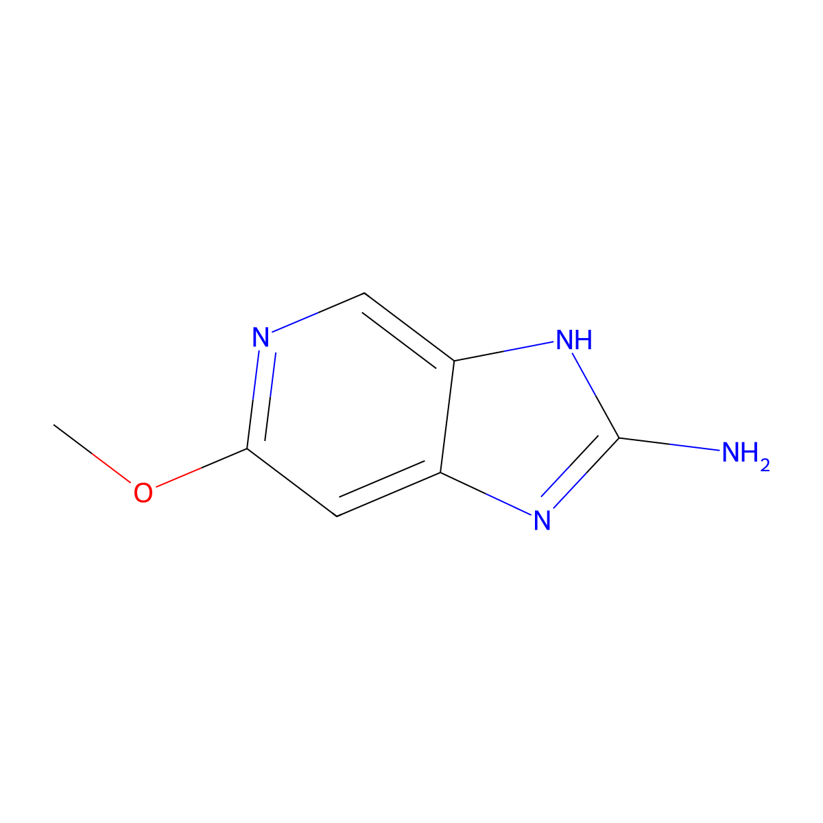 6-methoxy-1H-imidazo[4,5-c]pyridin-2-amine molecular structure, CAS 2787599-64-6