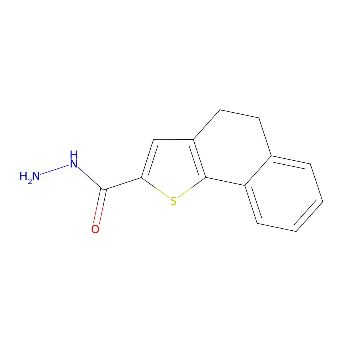 4,5-Dihydronaphtho[1,2-b]thiophene-2-carbohydrazide molecular structure, CAS 278782-13-1
