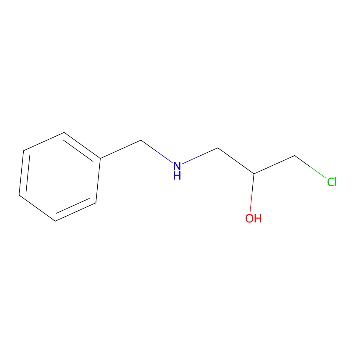 (R)-1-(benzylamino)-3-chloropropan-2-ol molecular structure, CAS 278788-93-5