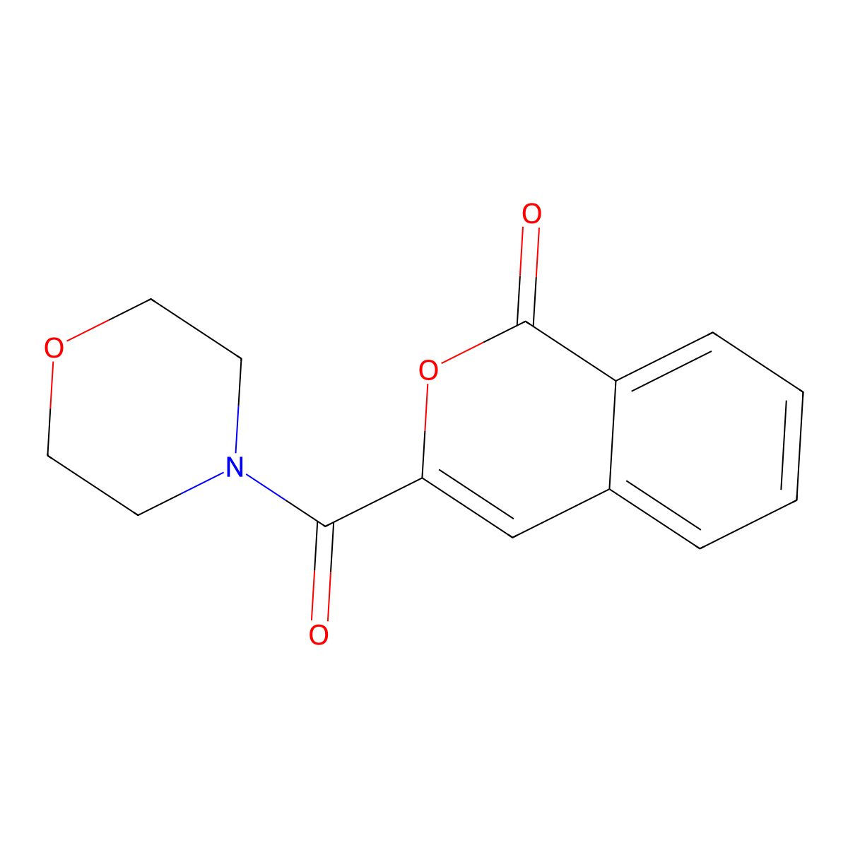 3-(morpholine-4-carbonyl)-1H-isochromen-1-one molecular structure, CAS 2787894-86-2