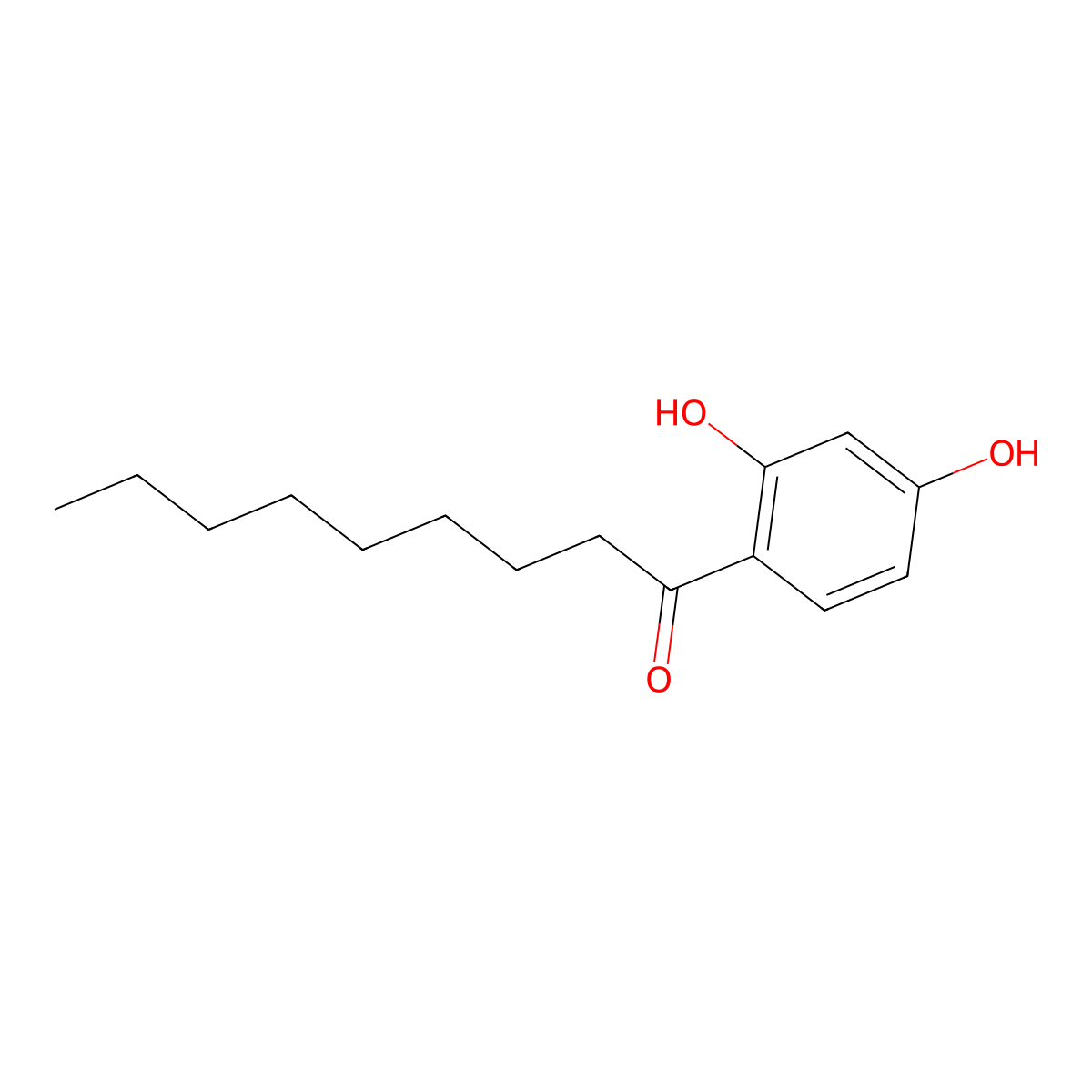 1-(2,4-Dihydroxyphenyl)nonan-1-one molecular structure, CAS 27883-48-3