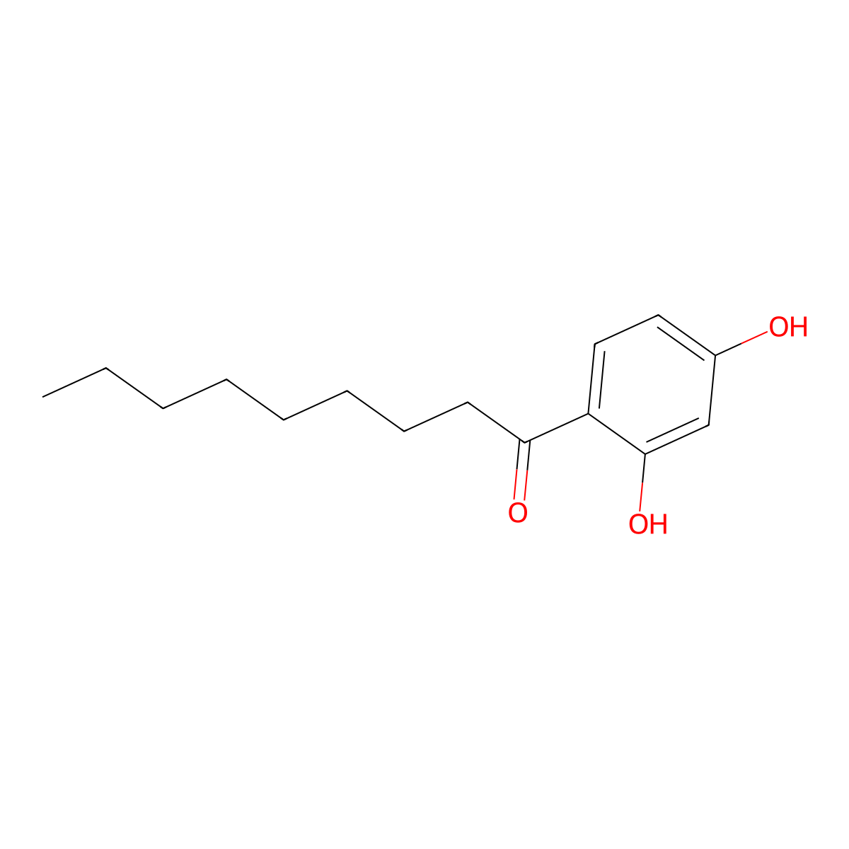 1-(2,4-Dihydroxyphenyl)nonan-1-one molecular structure, CAS 27883-48-3