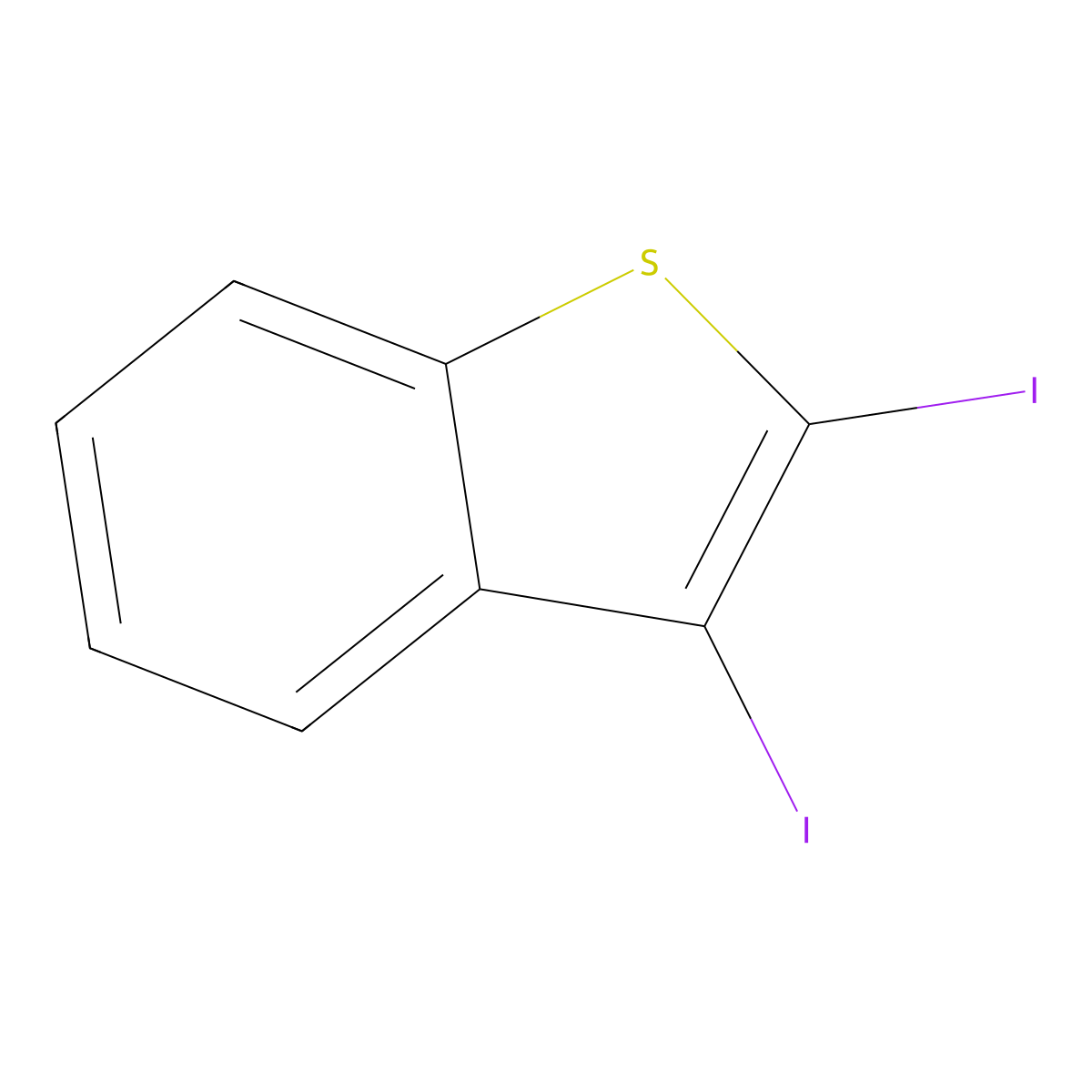 Benzo[b]thiophene, 2,3-diiodo- molecular structure, CAS 27884-04-4