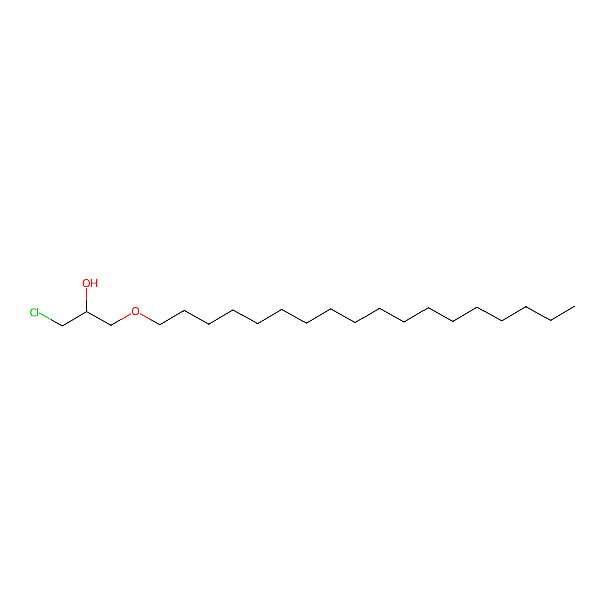 1-Chloro-3-(octadecyloxy)propan-2-ol molecular structure, CAS 27886-13-1