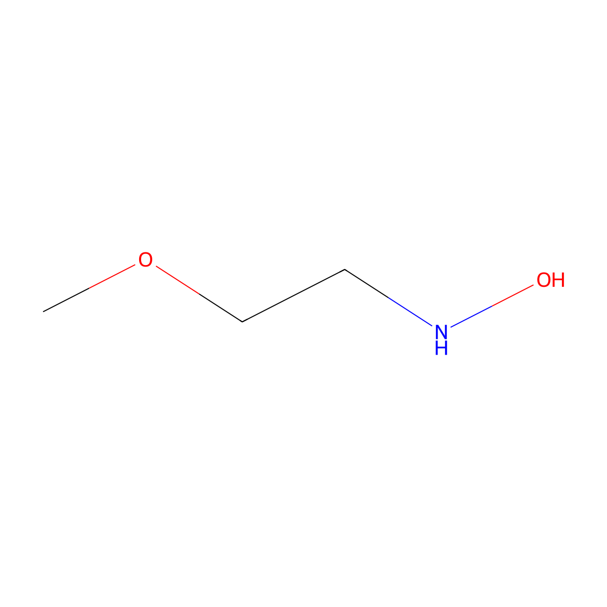 N-(2-methoxyethyl)hydroxylamine molecular structure, CAS 27886-24-4