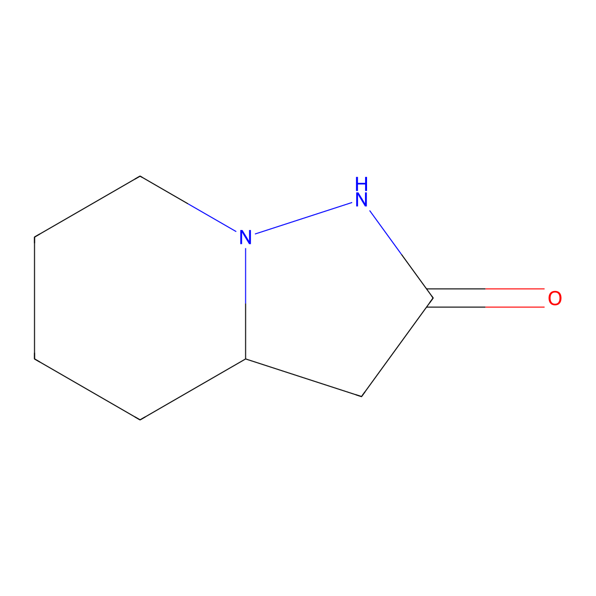 Octahydropyrazolidino[1,5-a]pyridin-2-one molecular structure, CAS 27888-48-8