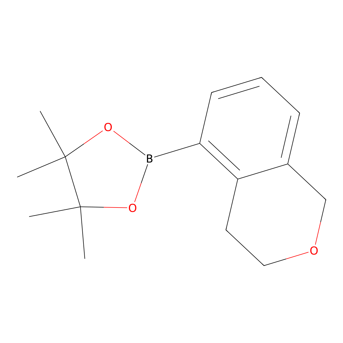 2-(3,4-dihydro-1H-2-benzopyran-5-yl)-4,4,5,5-tetramethyl-1,3,2-dioxaborolane molecular structure, CAS 2788905-81-5