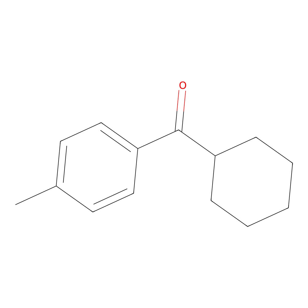 Cyclohexyl(4-methylphenyl)methanone molecular structure, CAS 2789-44-8