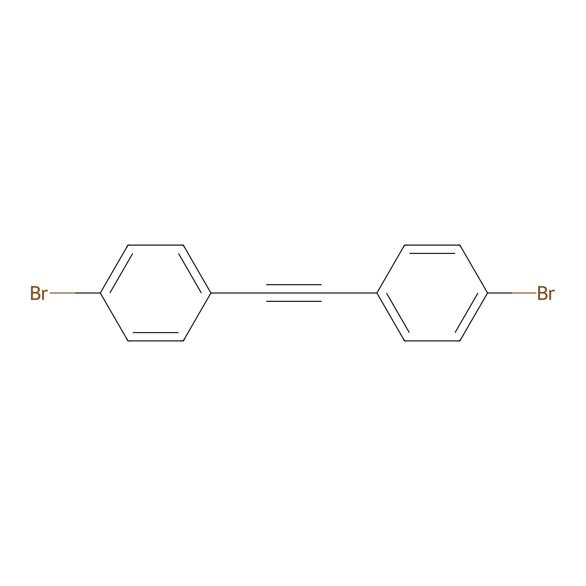Bis(4-bromophenyl)acetylene molecular structure, CAS 2789-89-1