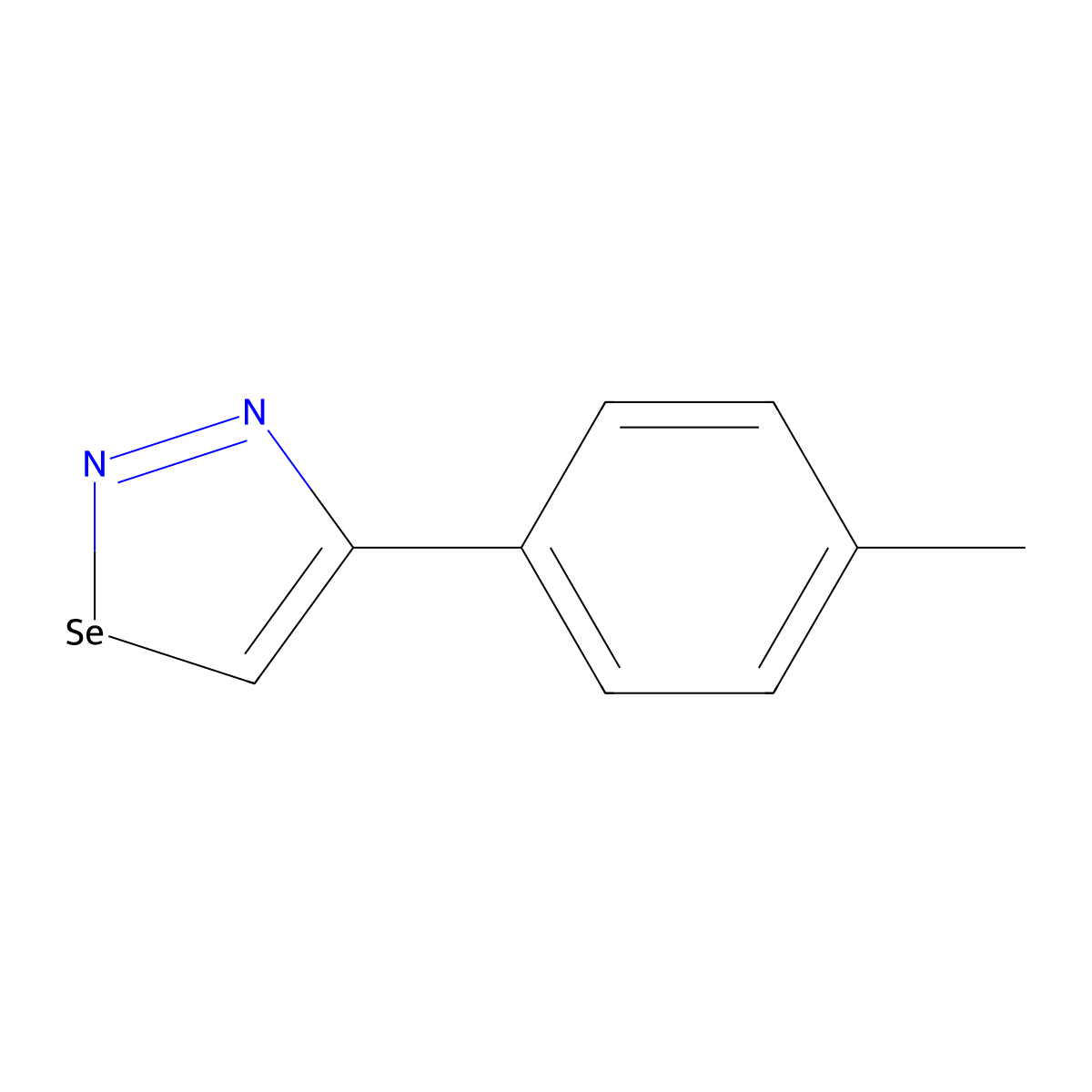 4-(4-Methylphenyl)-1,2,3-selenadiazole molecular structure, CAS 27892-74-6
