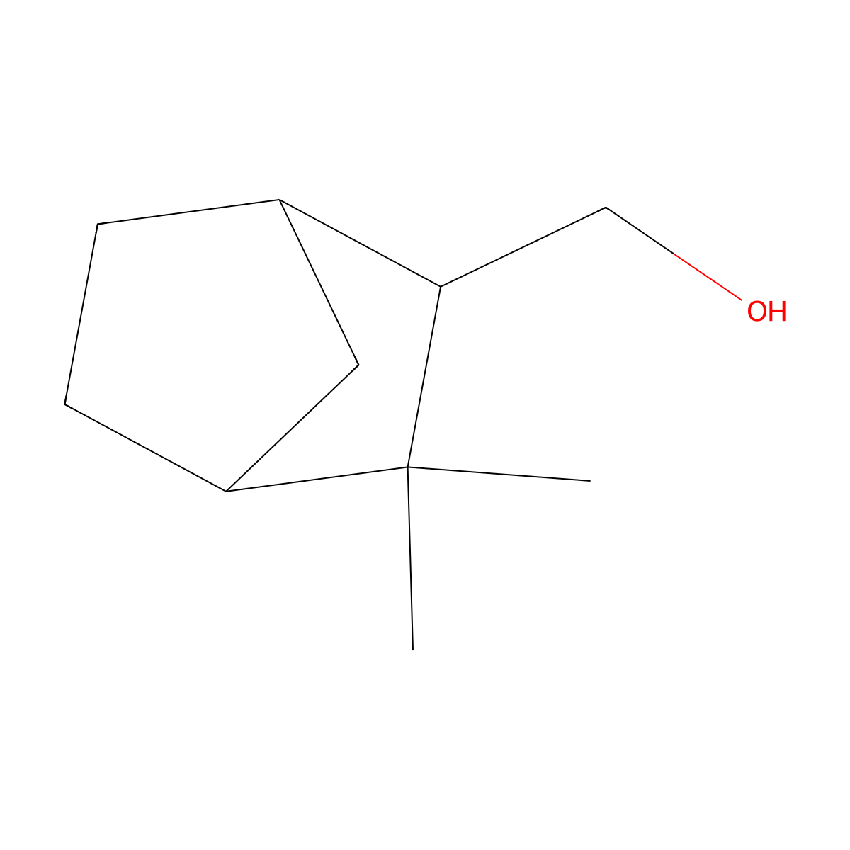 3,3-Dimethylbicyclo[2.2.1]heptane-2-methanol molecular structure, CAS 27899-45-2