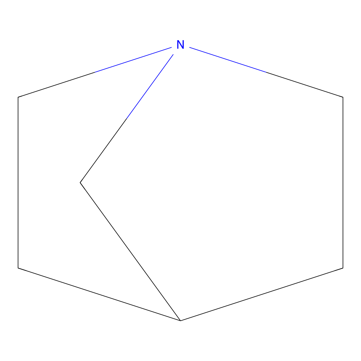 1-Azabicyclo[2.2.1]heptane molecular structure, CAS 279-27-6