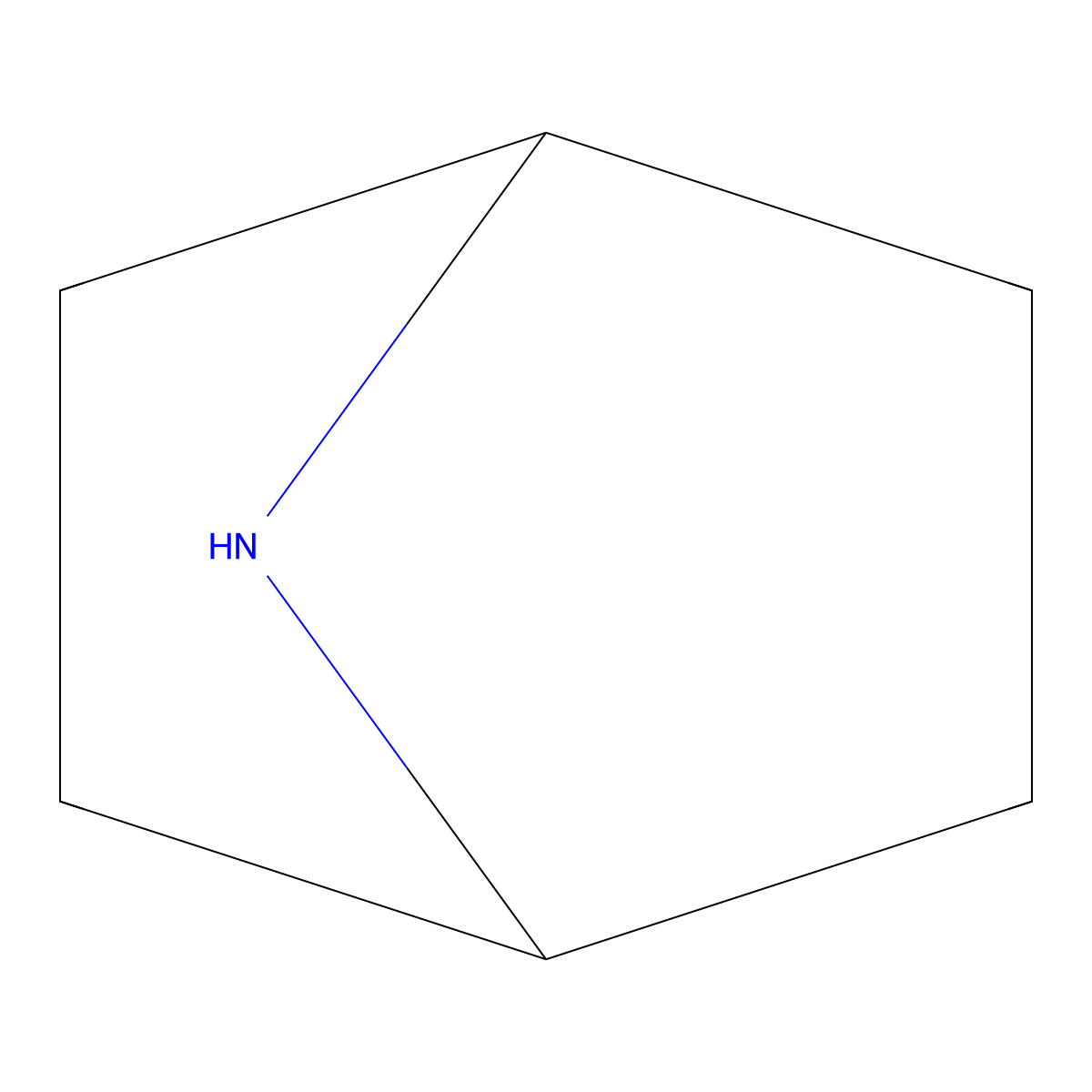 7-Azabicyclo(2.2.1)heptane molecular structure, CAS 279-40-3