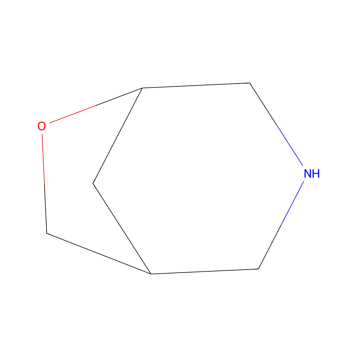 6-Oxa-3-azabicyclo[3.2.1]octane molecular structure, CAS 279-89-0