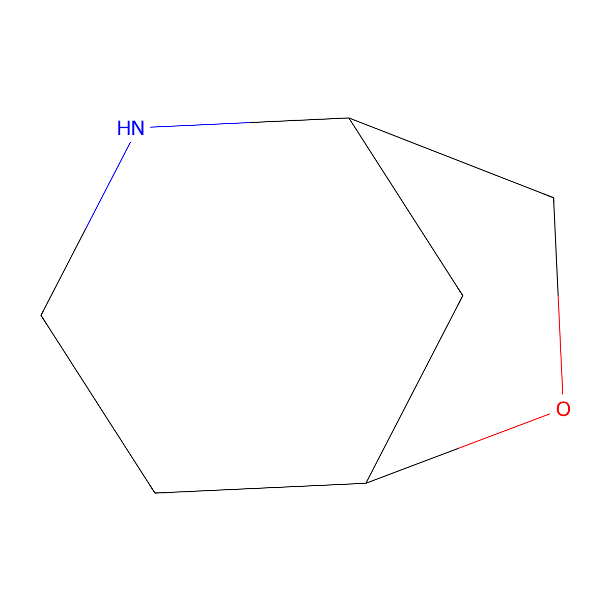 6-Oxa-2-azabicyclo[3.2.1]octane molecular structure, CAS 279-98-1
