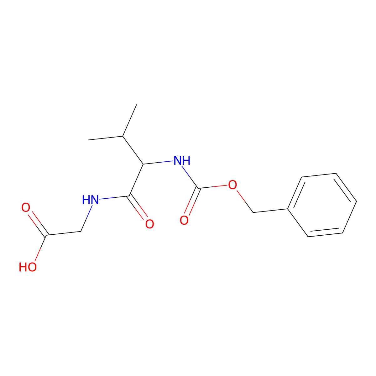 Z-Val-Gly-OH molecular structure, CAS 2790-84-3