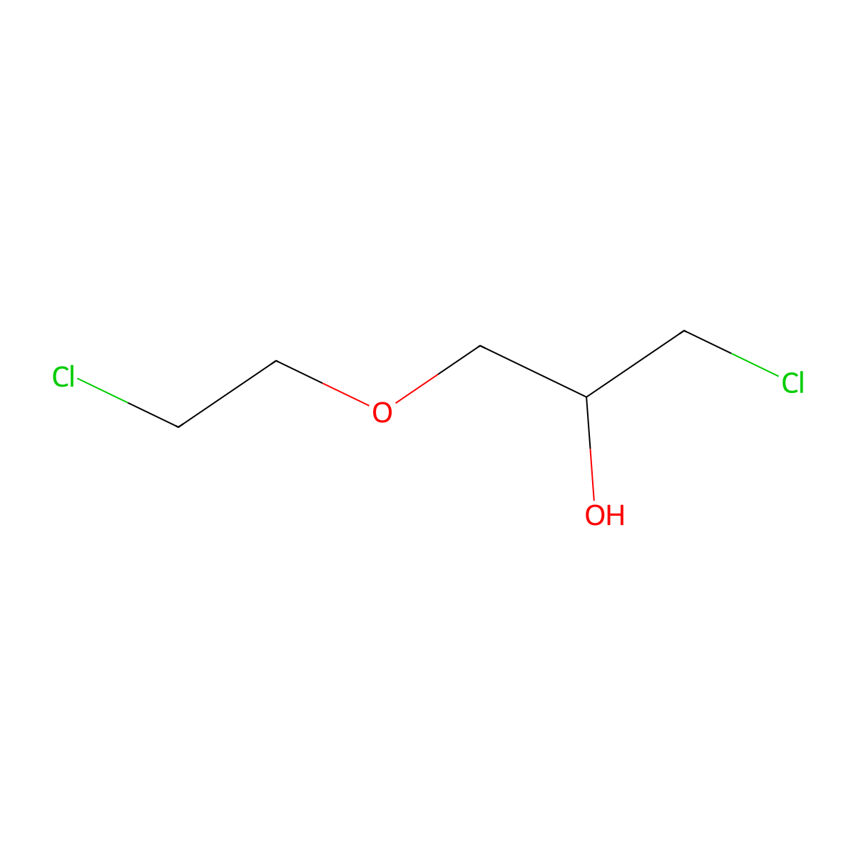 1-Chloro-3-(2-chloroethoxy)propan-2-ol molecular structure, CAS 27905-76-6