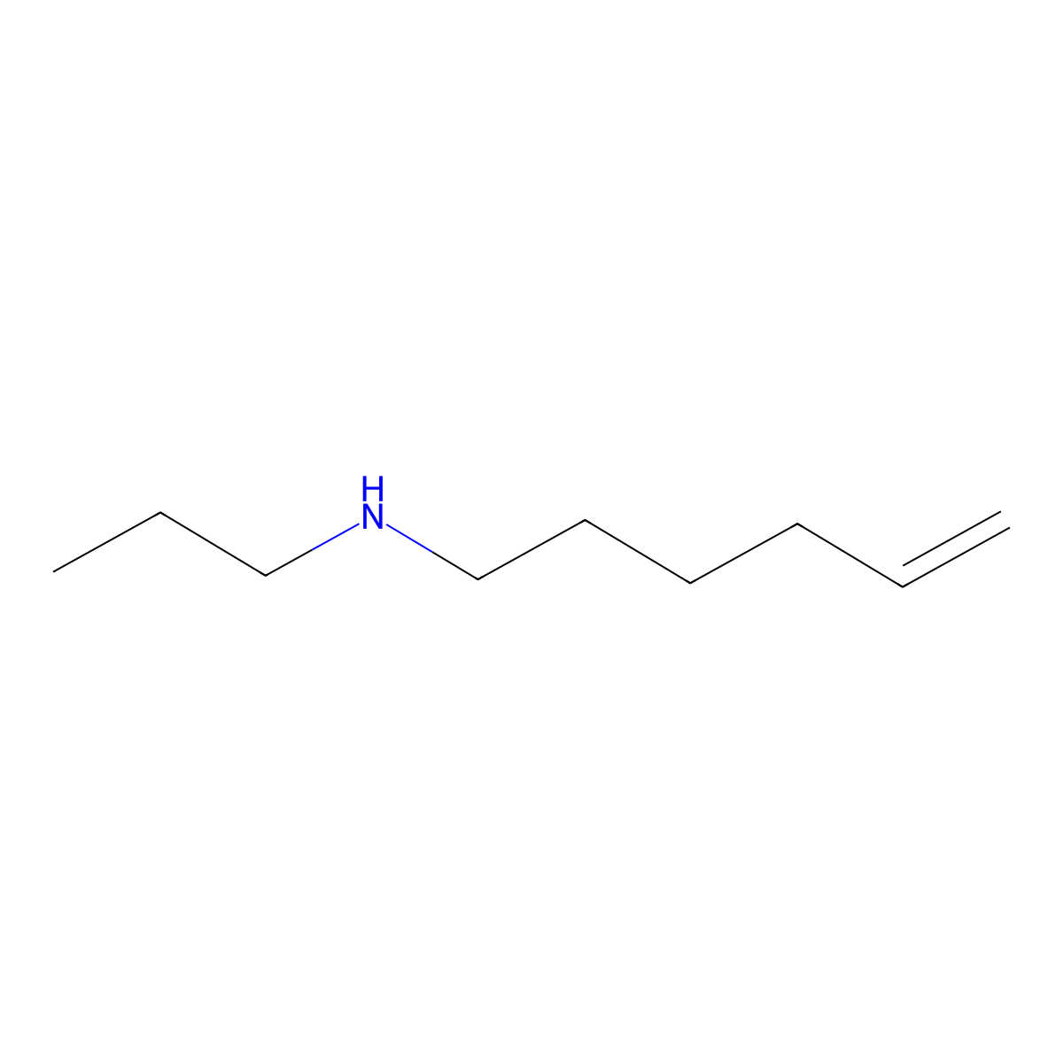 (Hex-5-en-1-yl)(propyl)amine molecular structure, CAS 27906-85-0
