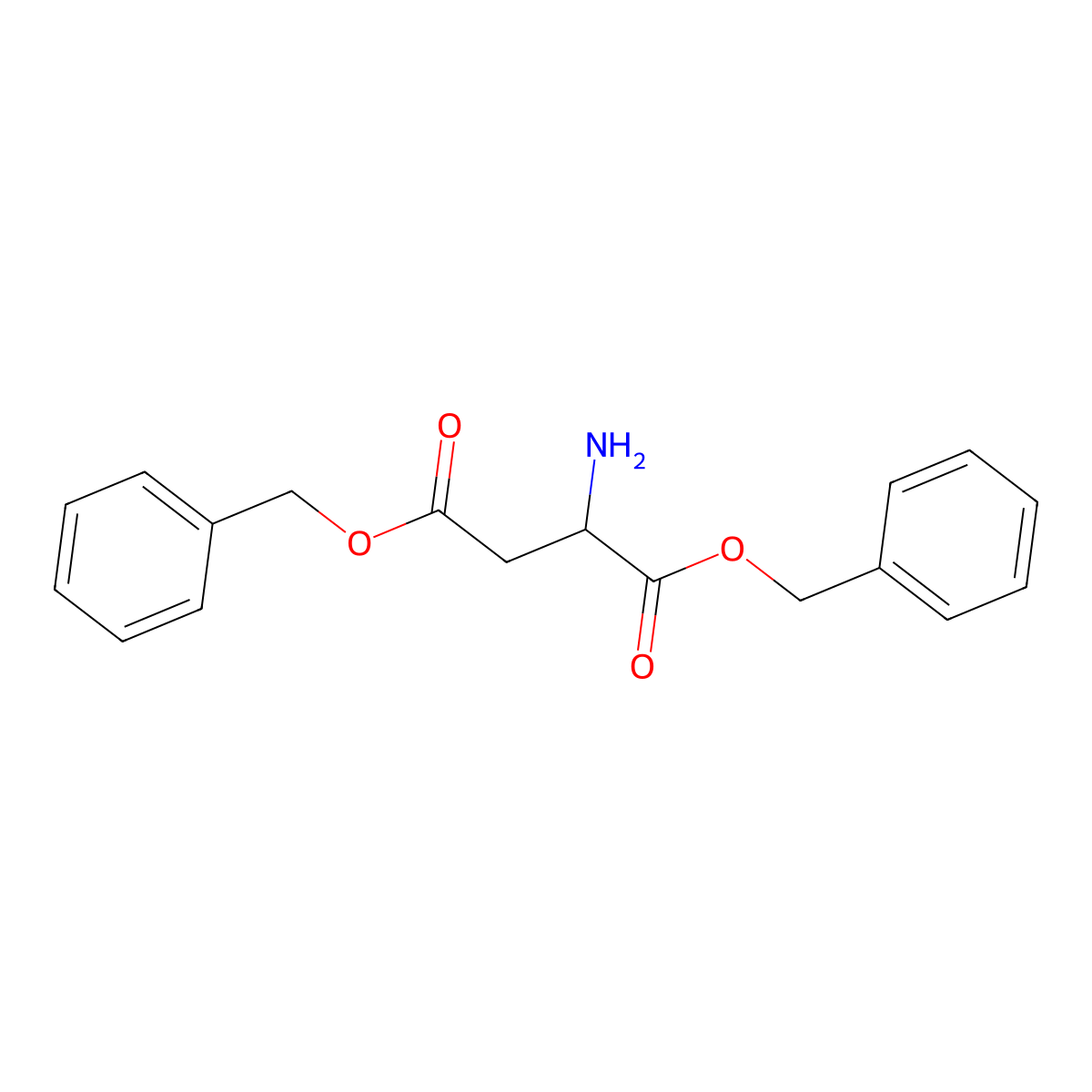 (S)-Dibenzyl 2-aminosuccinate molecular structure, CAS 2791-79-9