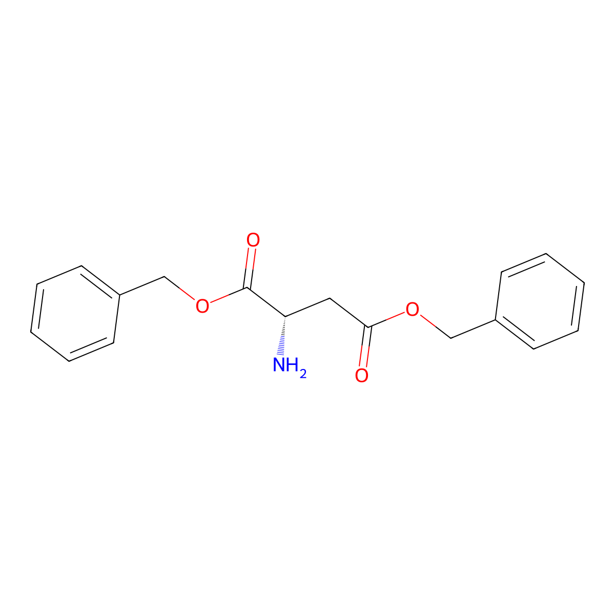 (S)-Dibenzyl 2-aminosuccinate molecular structure, CAS 2791-79-9
