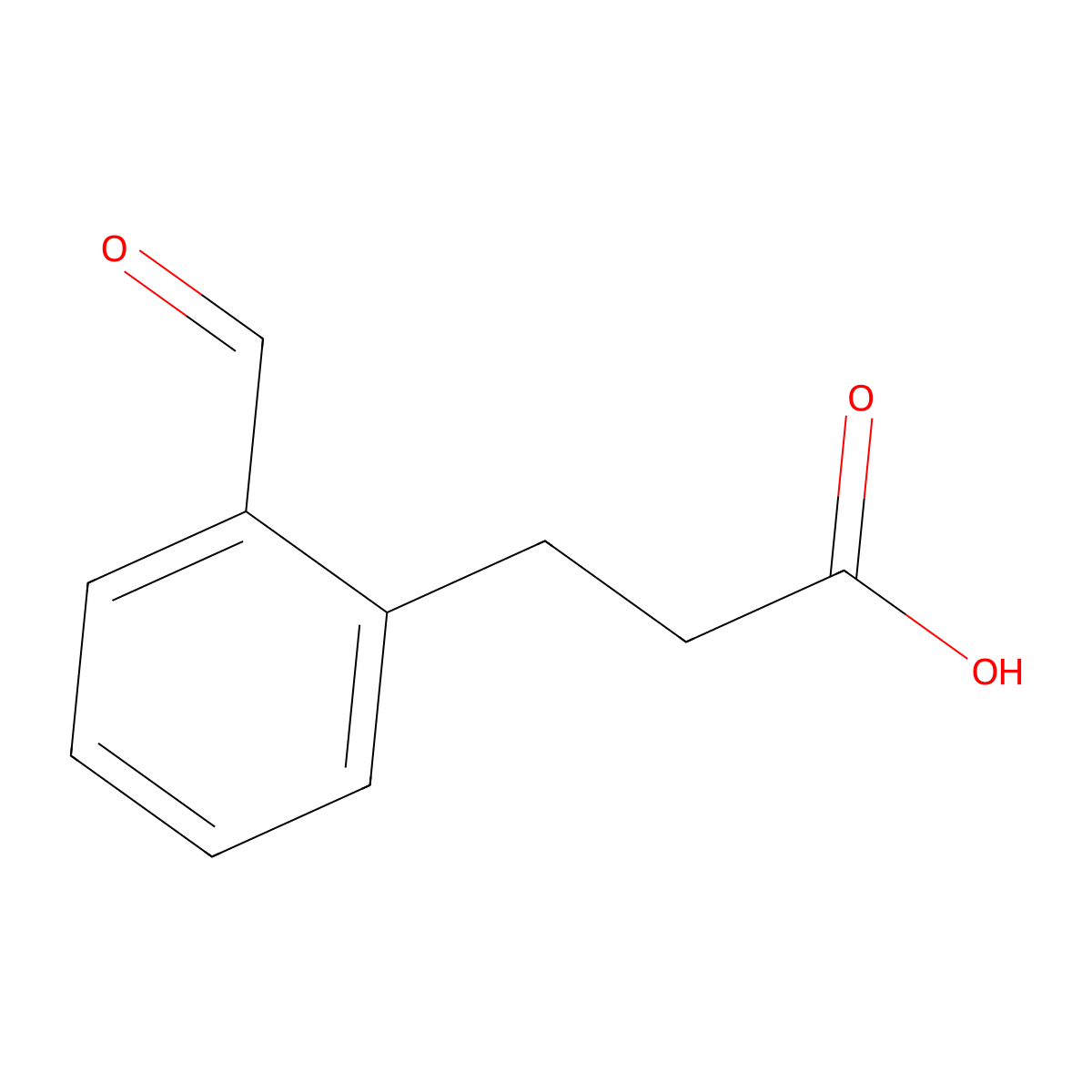 3-(2-Formylphenyl)propanoic acid molecular structure, CAS 27916-44-5