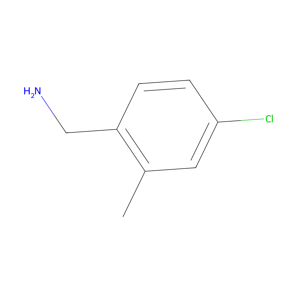 4-Chloro-2-methylbenzylamine molecular structure, CAS 27917-11-9