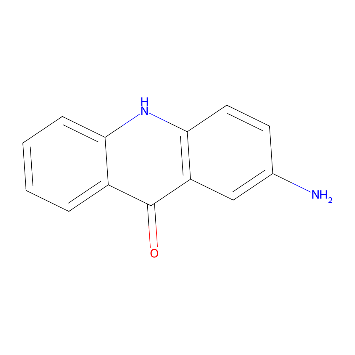 2-Aminoacridone molecular structure, CAS 27918-14-5