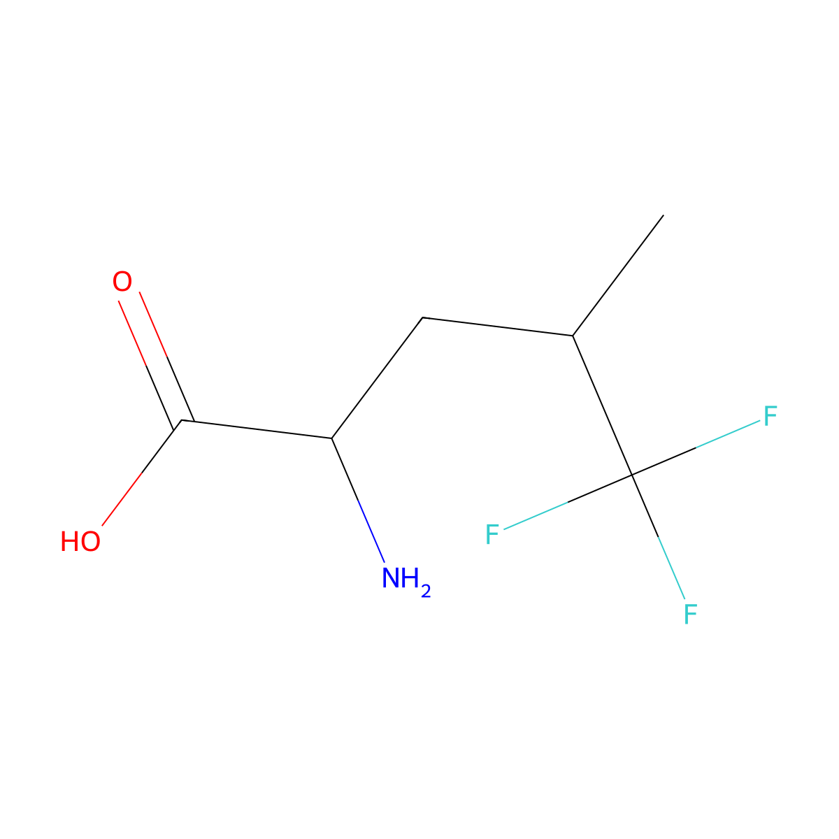5,5,5-Trifluoroleucine molecular structure, CAS 2792-72-5