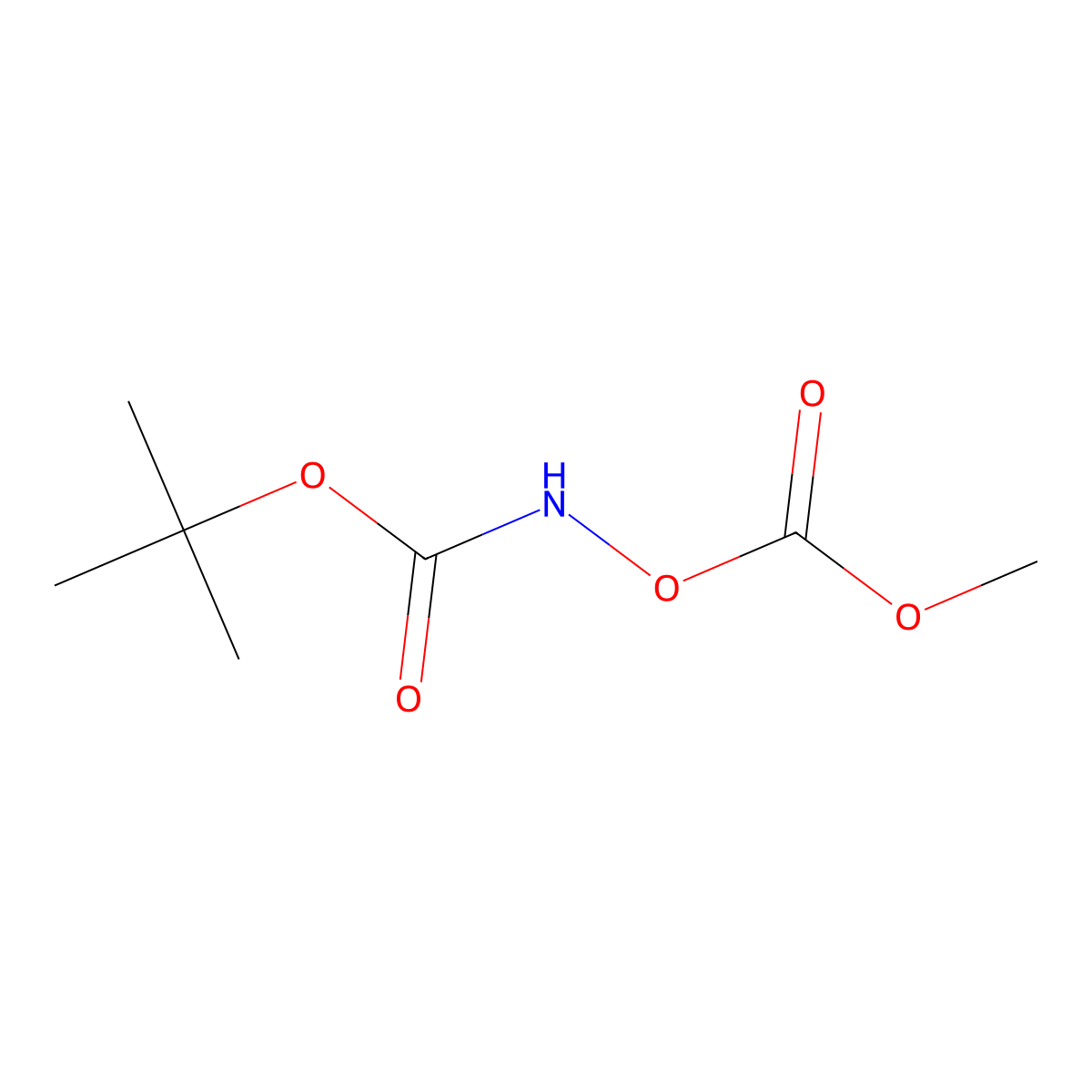 tert-Butyl (methoxycarbonyl)oxycarbamate molecular structure, CAS 27920-29-2