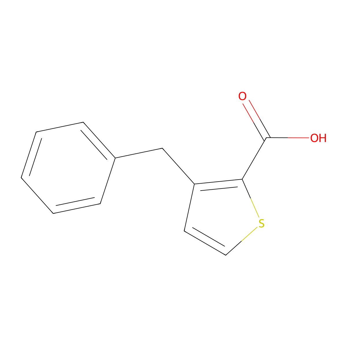 3-Benzylthiophene-2-carboxylic acid molecular structure, CAS 27921-50-2